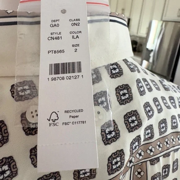 NWT Jules classic-fit shirt in foulard print - Picture 4 of 5